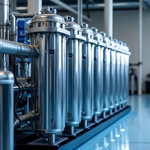 Advanced water recycling and filtration system at Aquavale Auto Spa.